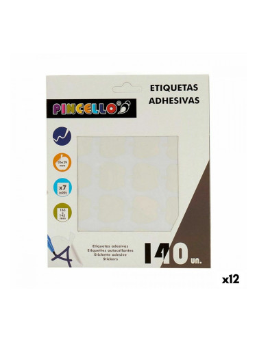 Стикери Бял 22 x 49 mm Ябълка (12 броя)