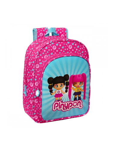Училищна чанта Pinypon Син Розов 26 x 34 x 11 cm