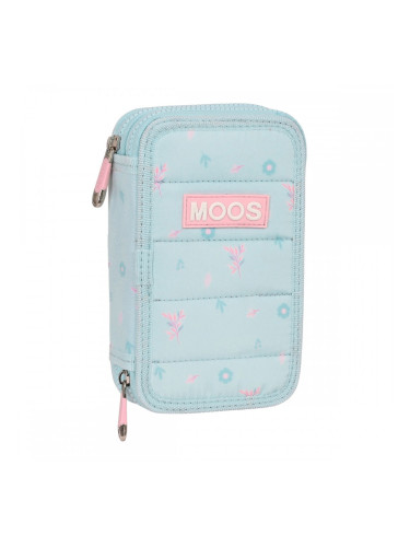 Двоен Несесер Moos Garden цвят тюркоаз 12.5 x 19.5 x 4 cm (28 Части)