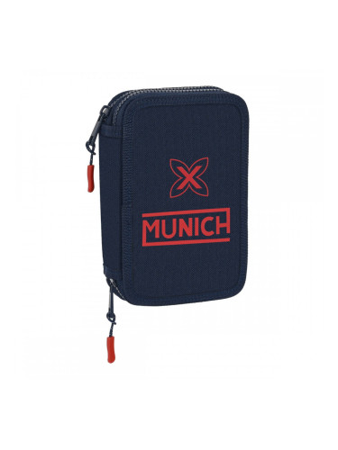 Двоен Несесер Munich Flash Морско син 12.5 x 19.5 x 4 cm (28 Части)