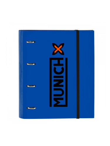 Папка с пръстени Munich Submarine 27 x 32 x 3.5 cm Електриково синьо