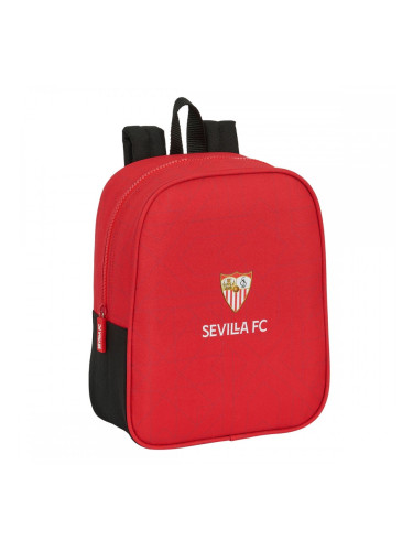 Училищна чанта Sevilla Fútbol Club Черен Червен 22 x 27 x 10 cm