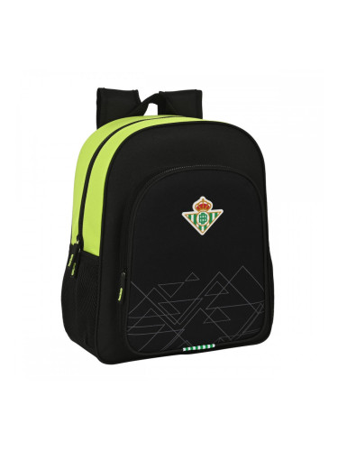 Училищна чанта Real Betis Balompié 32 x 38 x 12 cm Черен Верде Лимон
