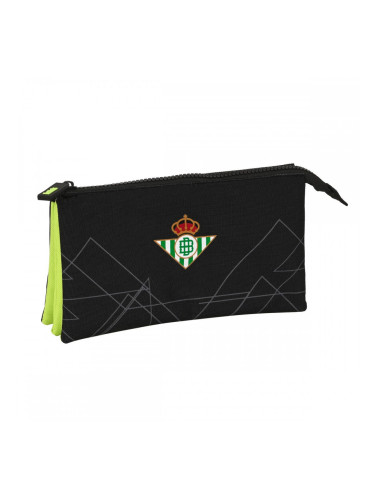 Троен Моливник Real Betis Balompié Черен Верде Лимон 22 x 12 x 3 cm