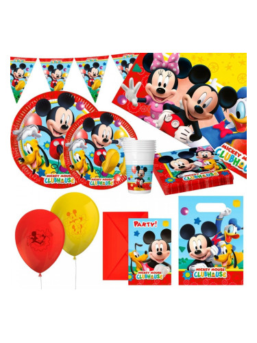 Комплект Празнични Артикули Mickey Mouse 66 Части