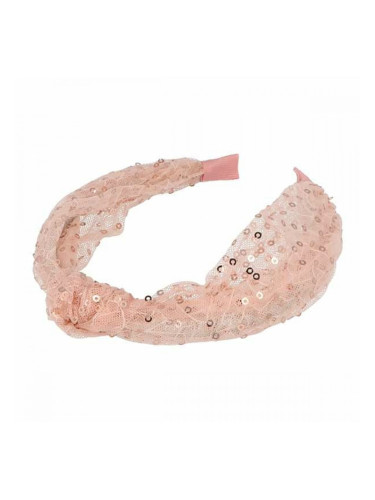 Лента за глава Inca пайети Ласо Розов