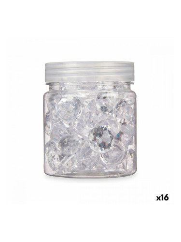 Декоративни Камъни Диамант 150 g Прозрачен (16 броя)