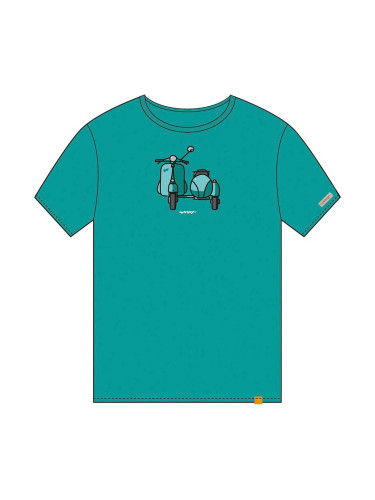 Тениска с къс ръкав Cállate la Boca   цвят тюркоаз - M