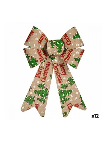 Ласо Merry Christmas Коледна Украса Многоцветен PVC 16 x 24 x 4 cm (12 броя)