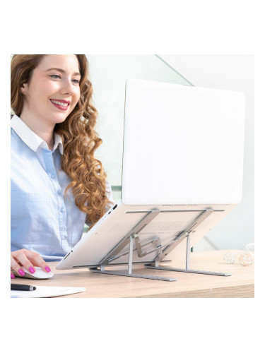 Сгъваема и регулируема стойка за лаптоп Flastan InnovaGoods