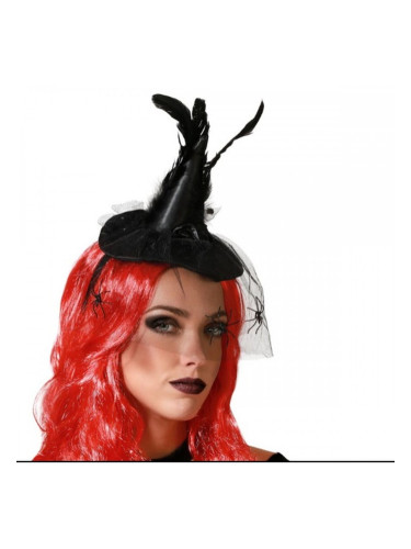 Лента за глава Шапка Вещица Halloween Пера