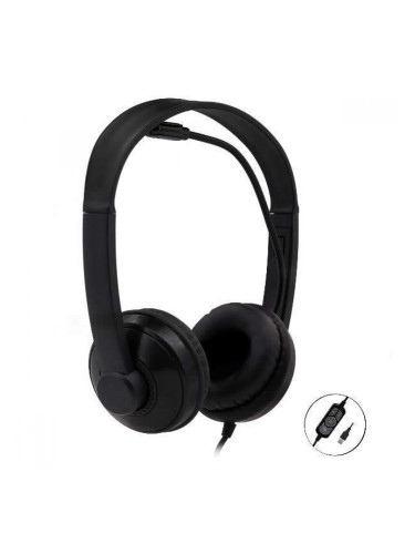 Слушалки с микрофон Nilox NXAU0000001 Черен Сив
