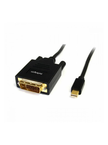 Адаптер за мини DisplayPort към DVI Startech MDP2DVIMM6           (1,8 m) Черен 1.8 m