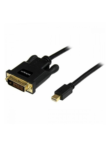 Адаптер за мини DisplayPort към DVI Startech MDP2DVIMM6B          (1,8 m) Черен 1.8 m