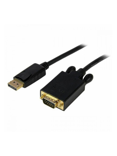 Адаптер за DisplayPort към VGA Startech DP2VGAMM6B           (1,8 m) Черен 1.8 m