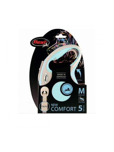 Кучешка Каишка Flexi New Comfort M Син (5 m)
