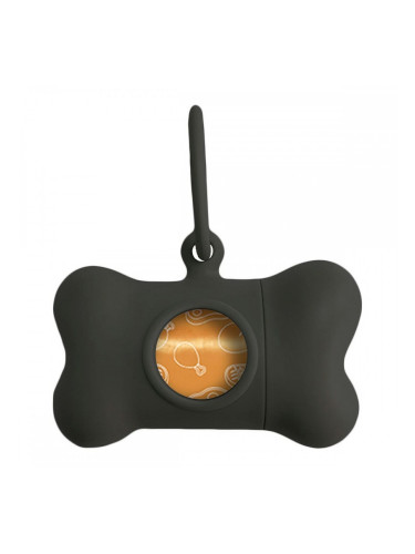 Диспенсър за Торбички за Домашен Любимец United Pets Bon Ton Classic Куче Черен (8 x 4,2 x 5 cm)