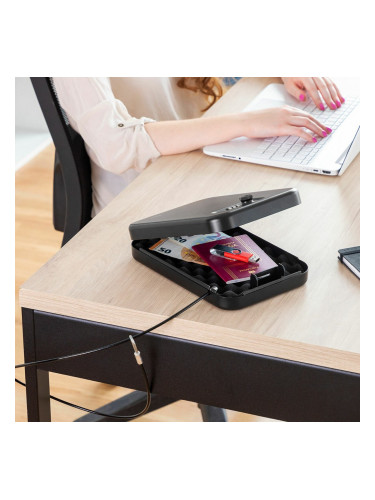 Преносим сейф със защитен кабел Prisaven InnovaGoods