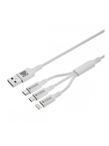 USB Cable Kodak Бял Многоцветен