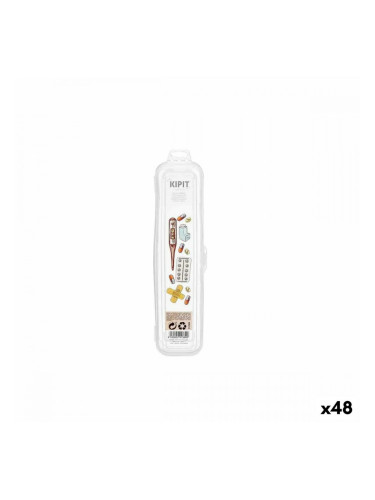 опаковка На пътуване Комплект за Първа Помощ Прозрачен 6,2 x 25 x 4,3 cm (48 броя)