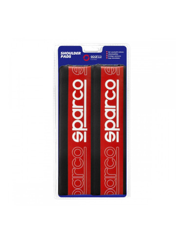 Подложки за Предпазен Колан Sparco SPC1208RD Червен (2 броя)
