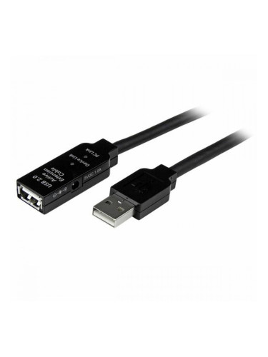 USB удължителен кабел Startech USB2AAEXT20M         20 m Черен