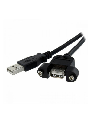 Кабел Micro USB Startech USBPNLAFAM3          90 cm Черен