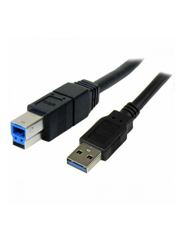Кабел USB A към USB B Startech USB3SAB3MBK 3 m Черен