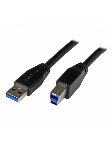 Кабел USB A към USB B Startech USB3SAB5M Черен