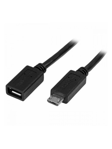 Кабел Micro USB Startech USBUBEXT50CM         Черен