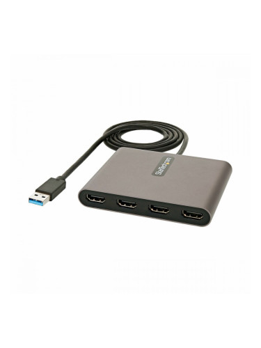 Адаптер за USB 3.0 към VGA Startech USB32HD4 Черен Сив Многоцветен 1 m