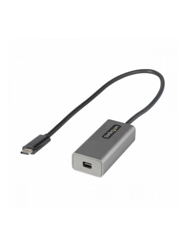 Адаптер за USB C към DVI Startech CDP2MDPEC Черен/Сив 0,3 m