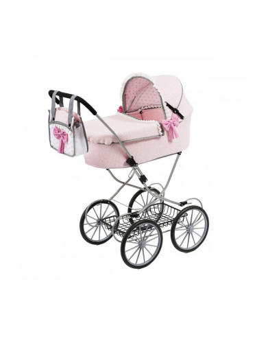 Количка за Кукли Reig Dolls Pram Розов 64 cm