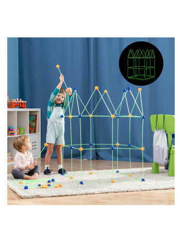 Комплект за Изграждане на Крепост за Деца Builkitt InnovaGoods 155 Части