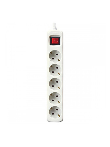 Контакт - 5 изхода с копче Silver Electronics - 3 m