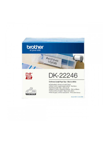 Етикети за принтер Brother DK22246 Бял Черен