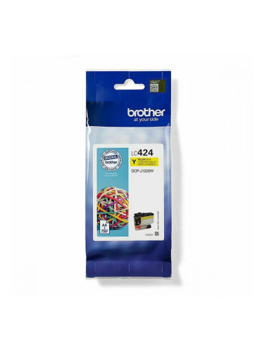 Оригиална касета за мастило Brother LC424 - Жълт