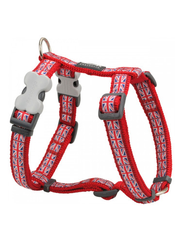 Каишка за Куче Red Dingo STYLE UNION JACK FLAG 45-66 cm Червен 36-59 cm