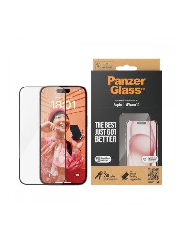 Протектор за екран на мобилен телефон Panzer Glass 2809 Apple
