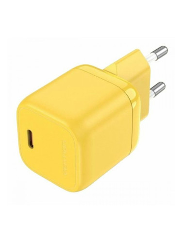 Зарядно за стена Vention FAKW0-EU 30 W USB-C Жълт