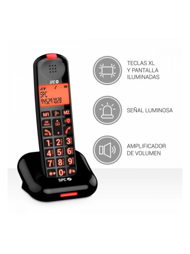 Стационарен телефон SPC Черен
