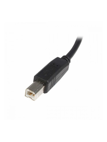 Кабел USB A към USB B Startech USB2HAB3M            Черен