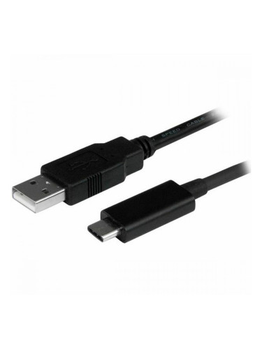 Кабел USB A към USB C Startech USB2AC1M             USB C Черен