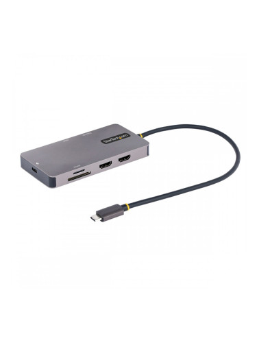 USB извод Startech 120B-USBC-MULTIPORT Сив