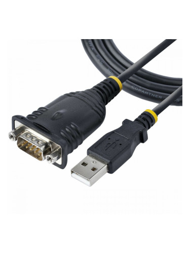 Кабел USB към сериен порт Startech 1P3FP-USB-SERIAL Черен