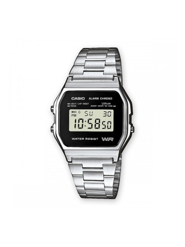 Мъжки часовник Casio A158WEA-1EF Черен Сив Сребрист