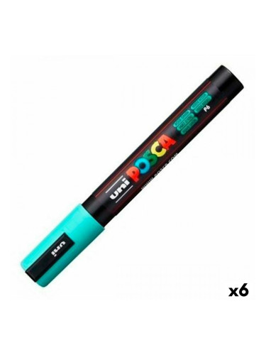 Маркер POSCA PC-5M Тюркоазено Зелено (6 броя)