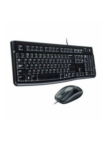 Клавиатура и оптична мишка Logitech 920-002550 USB Черен Испанска Qwerty