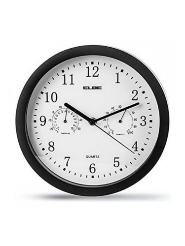 Стенен часовник ELBE RP-1005-N Бял/Черен