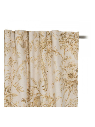 Завеса Бял Горчица Птици 140 x 270 cm